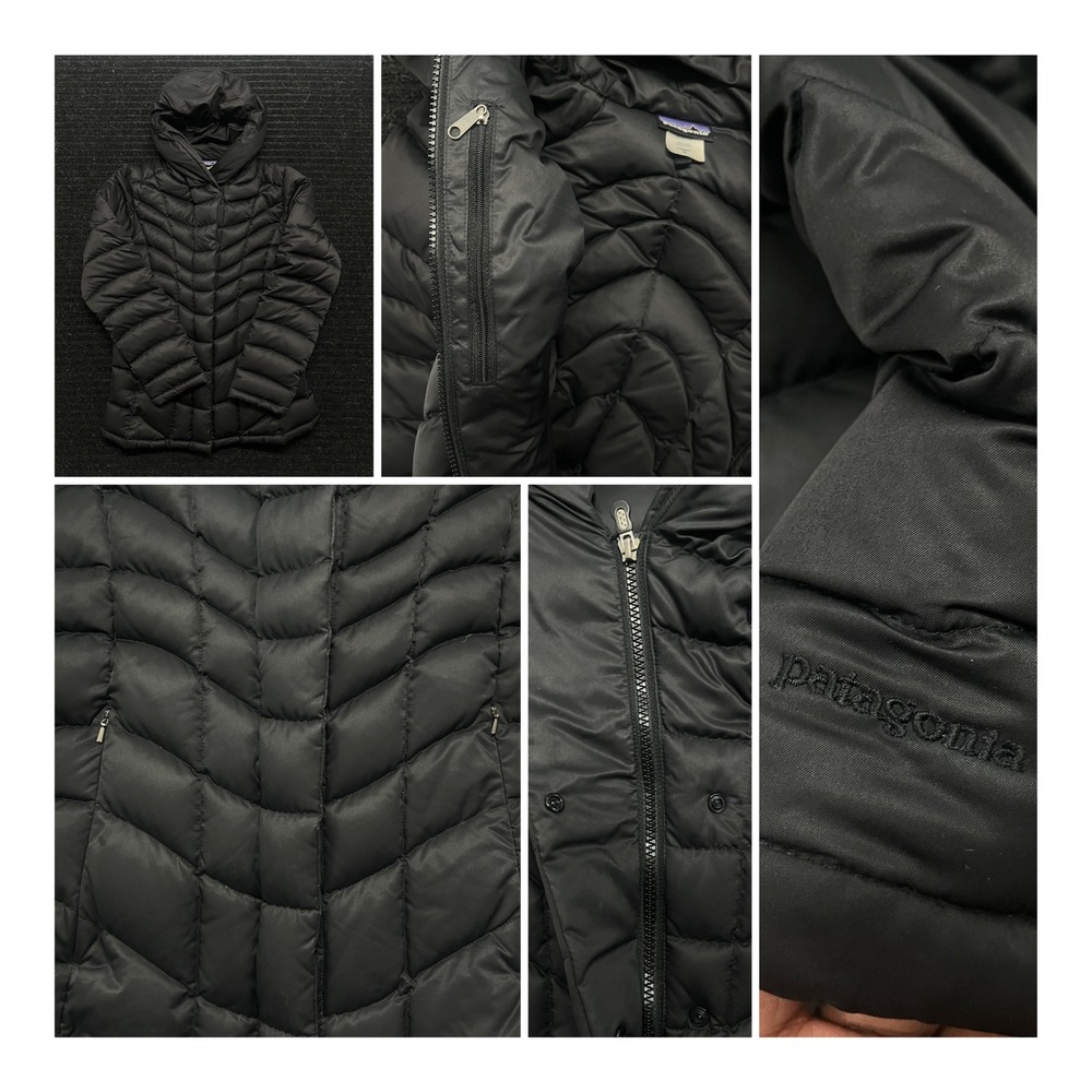 Black Women's Patagonia 600 fill Women's Mid-Length Jacket Size Medium